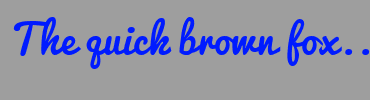 Image with Font Color 001BFF and Background Color 9E9E9E